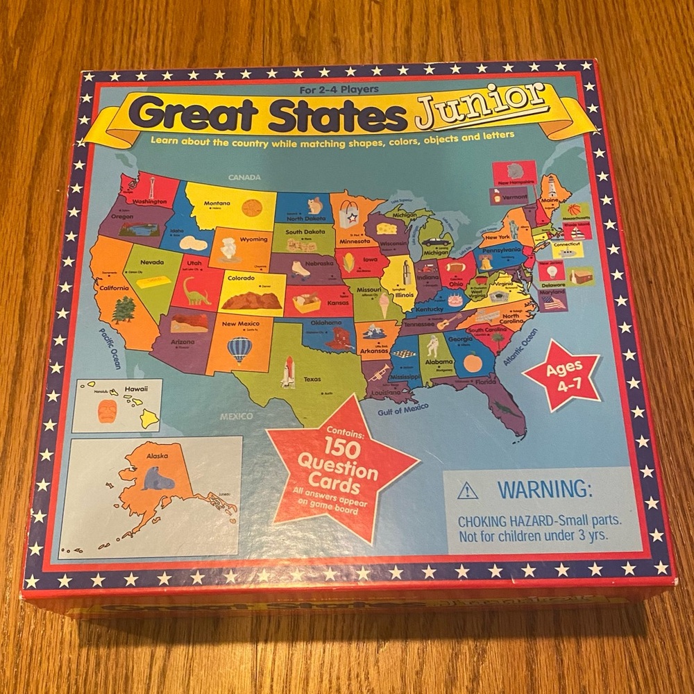 Great States junior board game